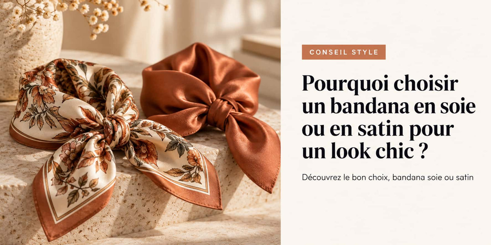 Pourquoi choisir un bandana en soie ou en satin pour un look chic 