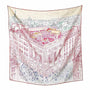 Foulard carré soie Paris Rétro
