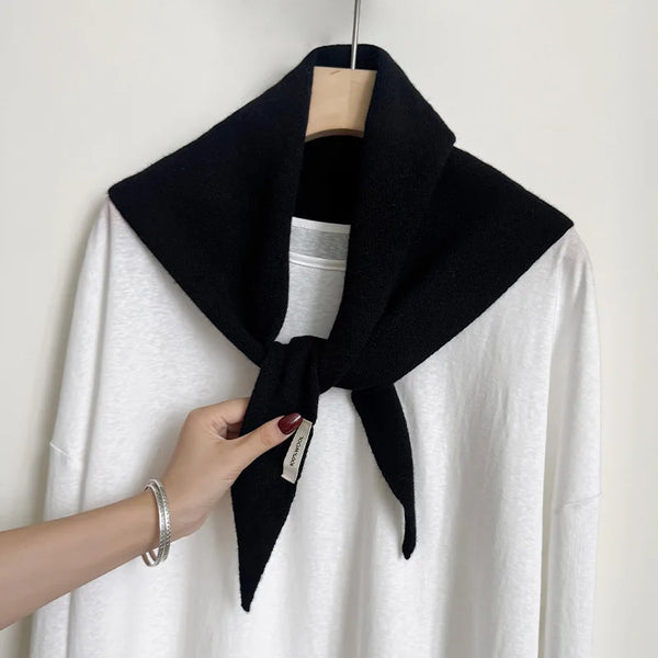 Grand foulard en laine uni