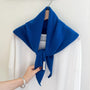 Grand foulard en laine uni