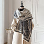 Châle jacquard imprimée femme