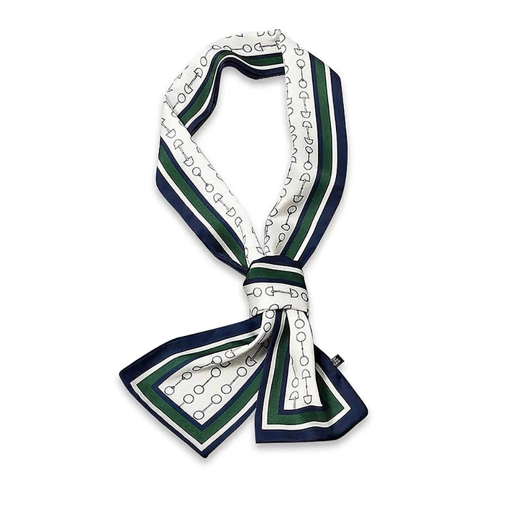 Foulard long femme soie Vert Foret Élégant
