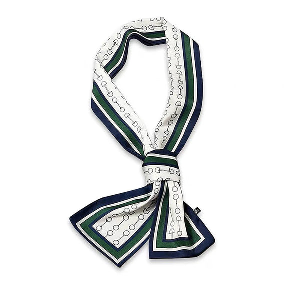 Foulard long femme soie Vert Foret Élégant