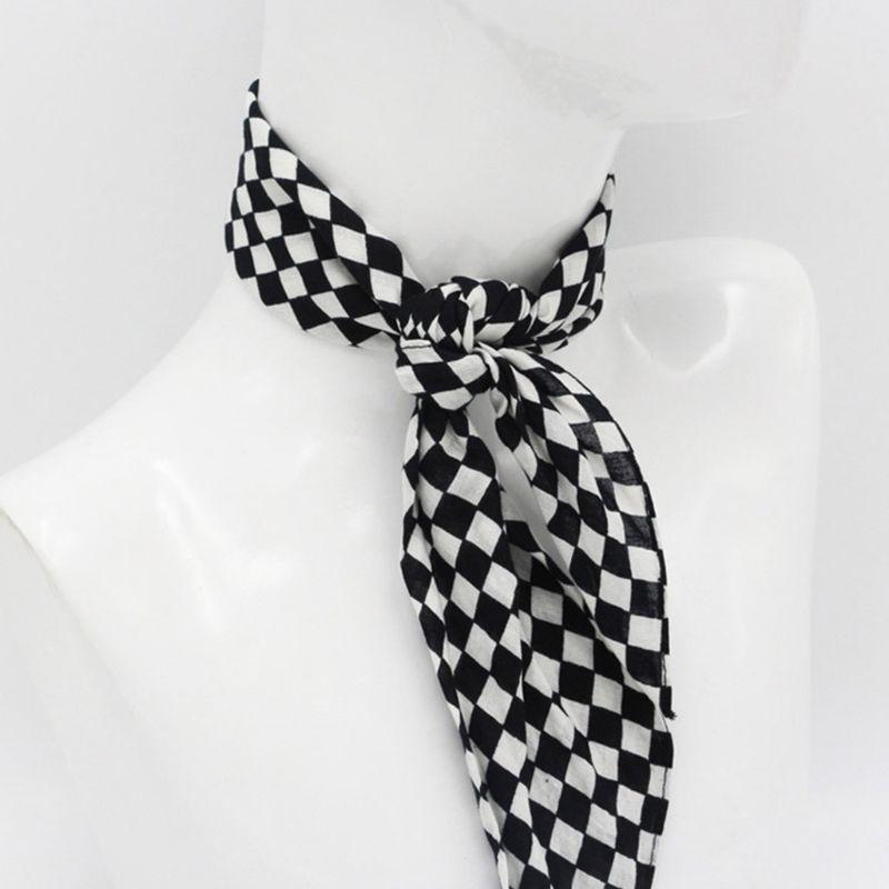 Bandana à carreaux en damier - Damiano