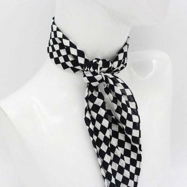 Bandana à carreaux en damier - Damiano