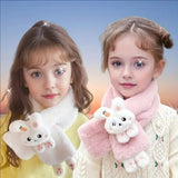 Écharpe hiver enfant douce Lapin en peluche