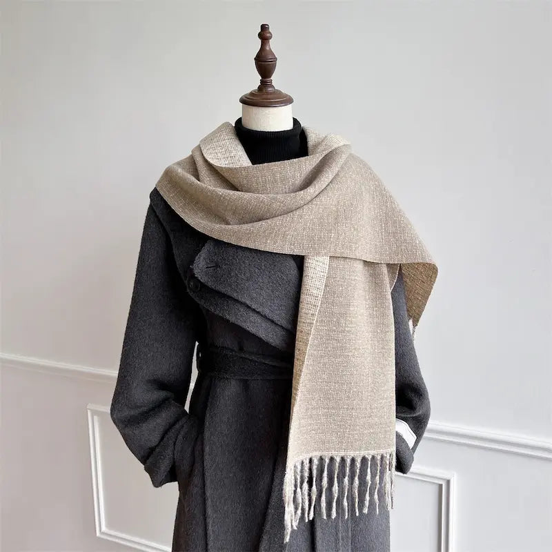 Echarpe Femme en polyester couleur unie classique