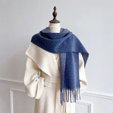 Echarpe Femme en polyester couleur unie classique