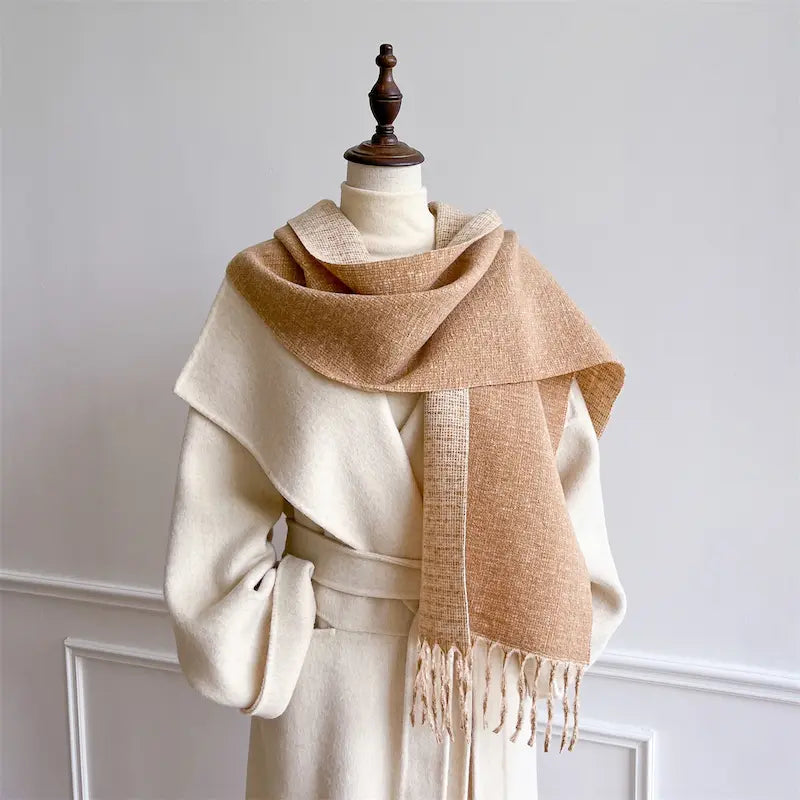Echarpe Femme en polyester couleur unie classique