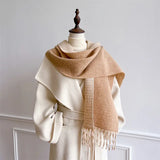 Echarpe Femme en polyester couleur unie classique