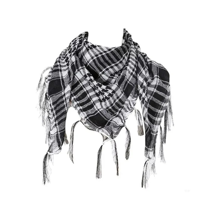 Écharpe arabe à franges style militaire