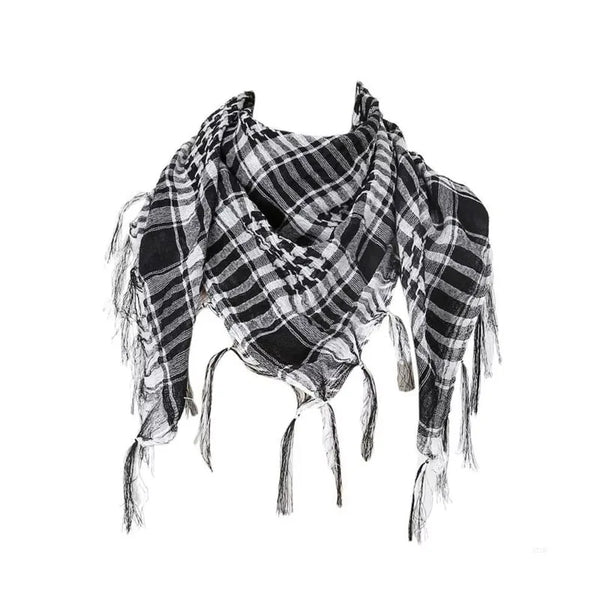 Écharpe arabe à franges style militaire