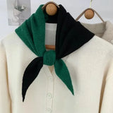 Foulards en coton bicolor
