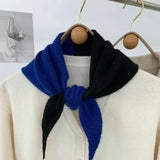 Foulards en coton bicolor