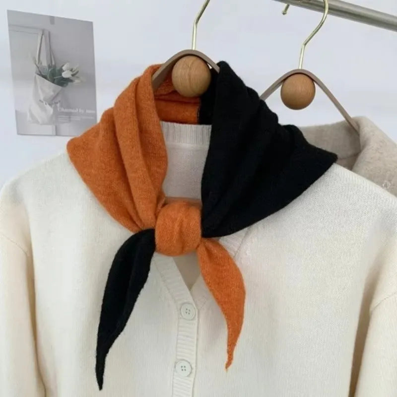 Foulards en coton bicolor