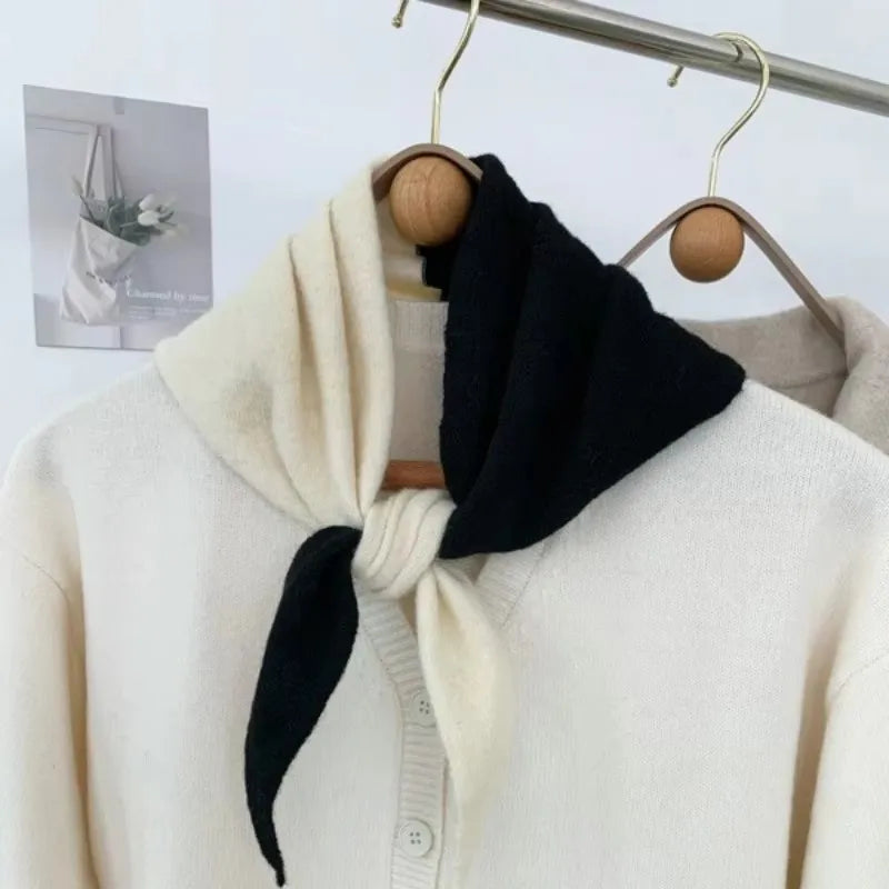 Foulards en coton bicolor