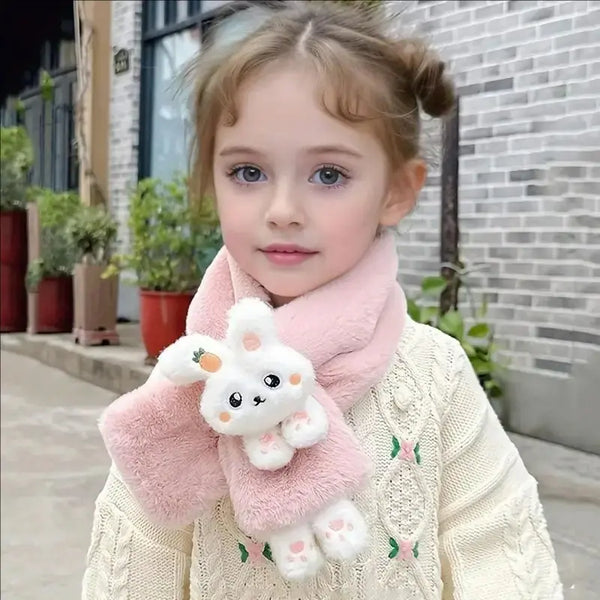 Écharpe hiver enfant douce Lapin en peluche